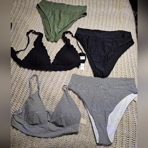 NWT Aries swimwear 2 tops and 3 bottoms